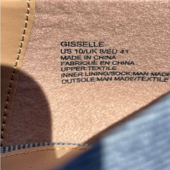 Justfab Blue Gisselle Pointy Toe High Heels Size 10 - Picture 9 of 11